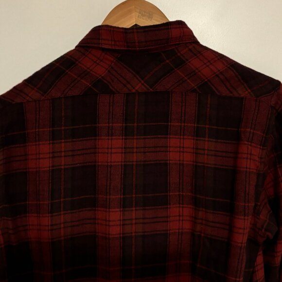 Wings + Horns Checked Plaid Zip Shirt - Small - Picture 6 of 11